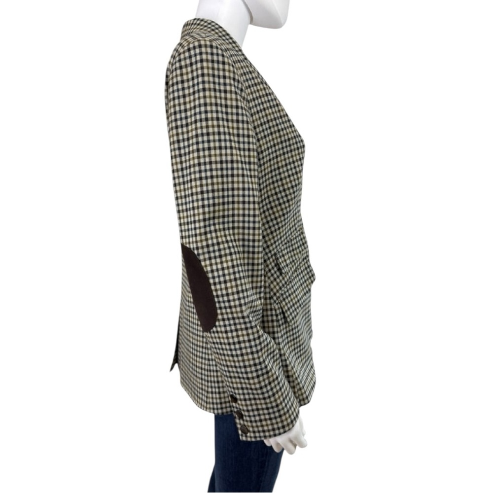 Robert Kitchen Vintage Plaid Blazer Jacket Size 8 M0751 - Picture 4 of 14